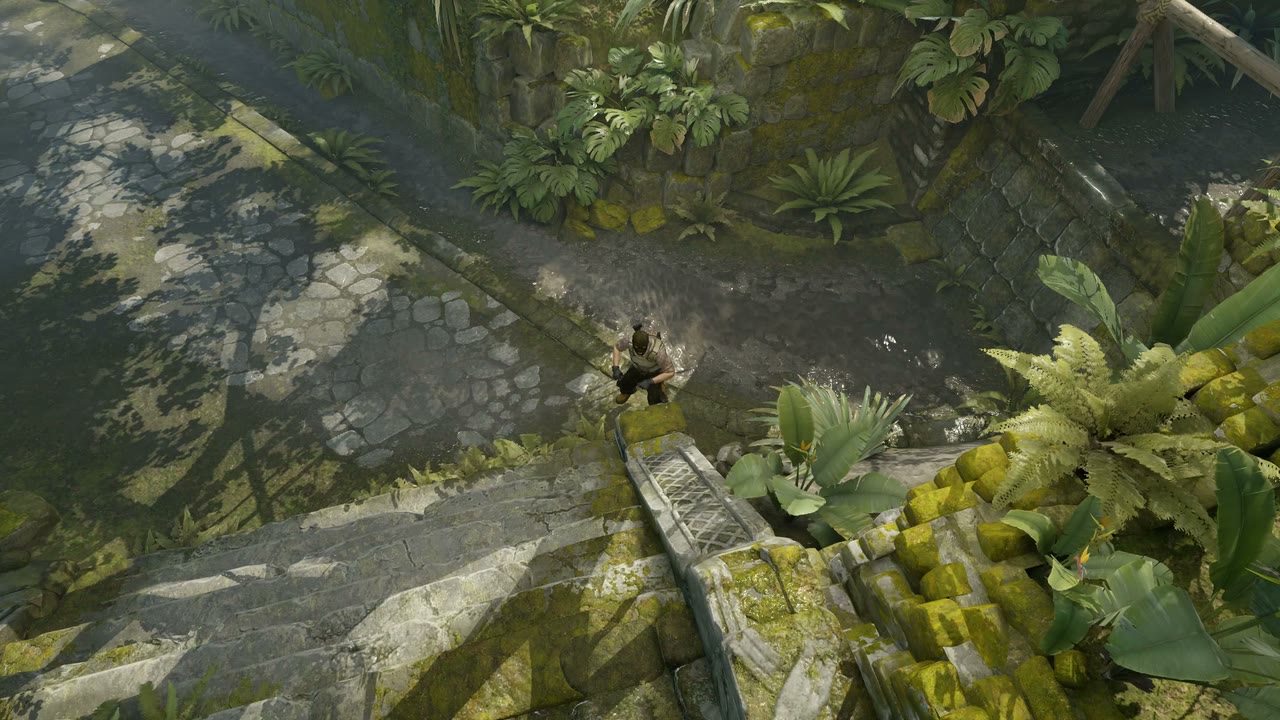 Third-person view of the setup position
