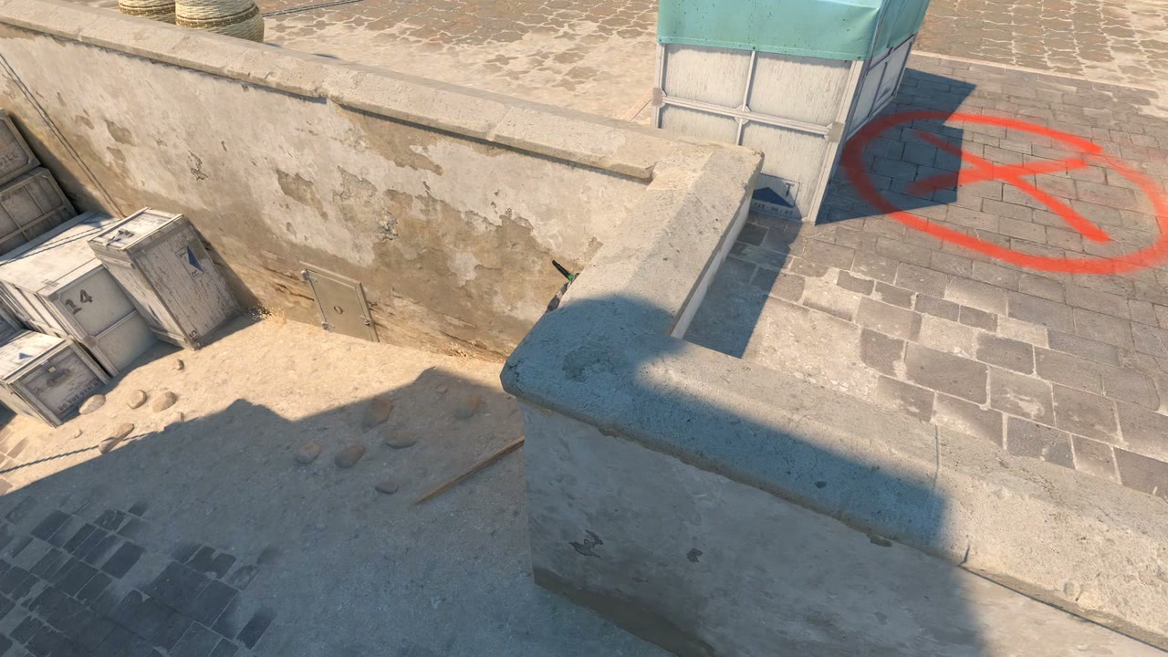 Third-person view of the setup position