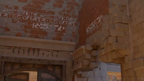 Close-up of the aim point just before the throw