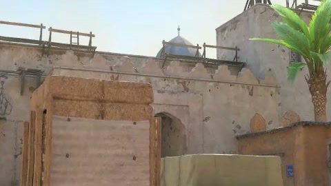 Close-up of the aim point just before the throw