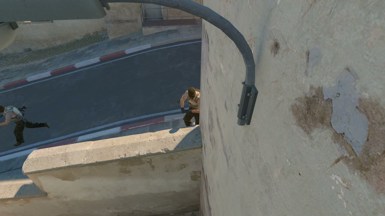 Third-person view of the setup position