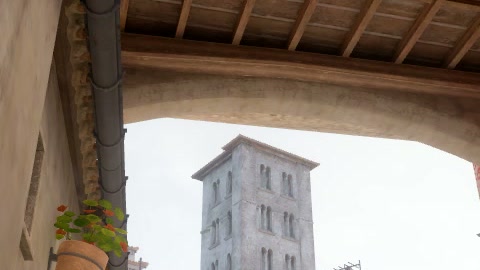Close-up of the aim point just before the throw