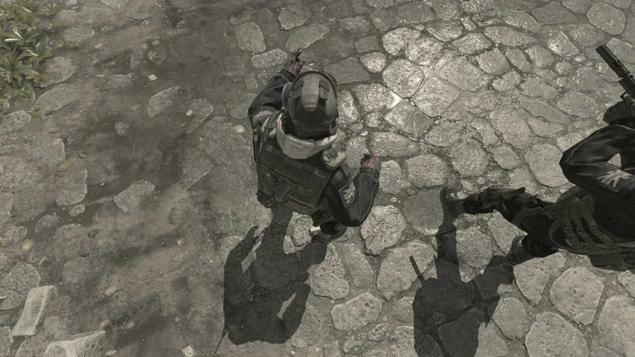 Third-person view of the setup position