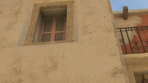 Close-up of the aim point just before the throw