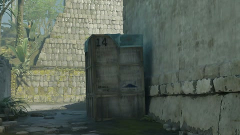 Close-up of the aim point just before the throw