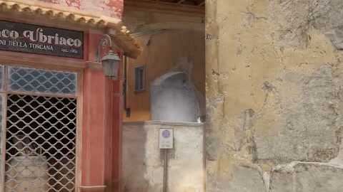 Close-up of the aim point just before the throw