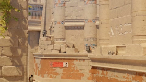 Close-up of the aim point just before the throw