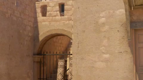 Close-up of the aim point just before the throw
