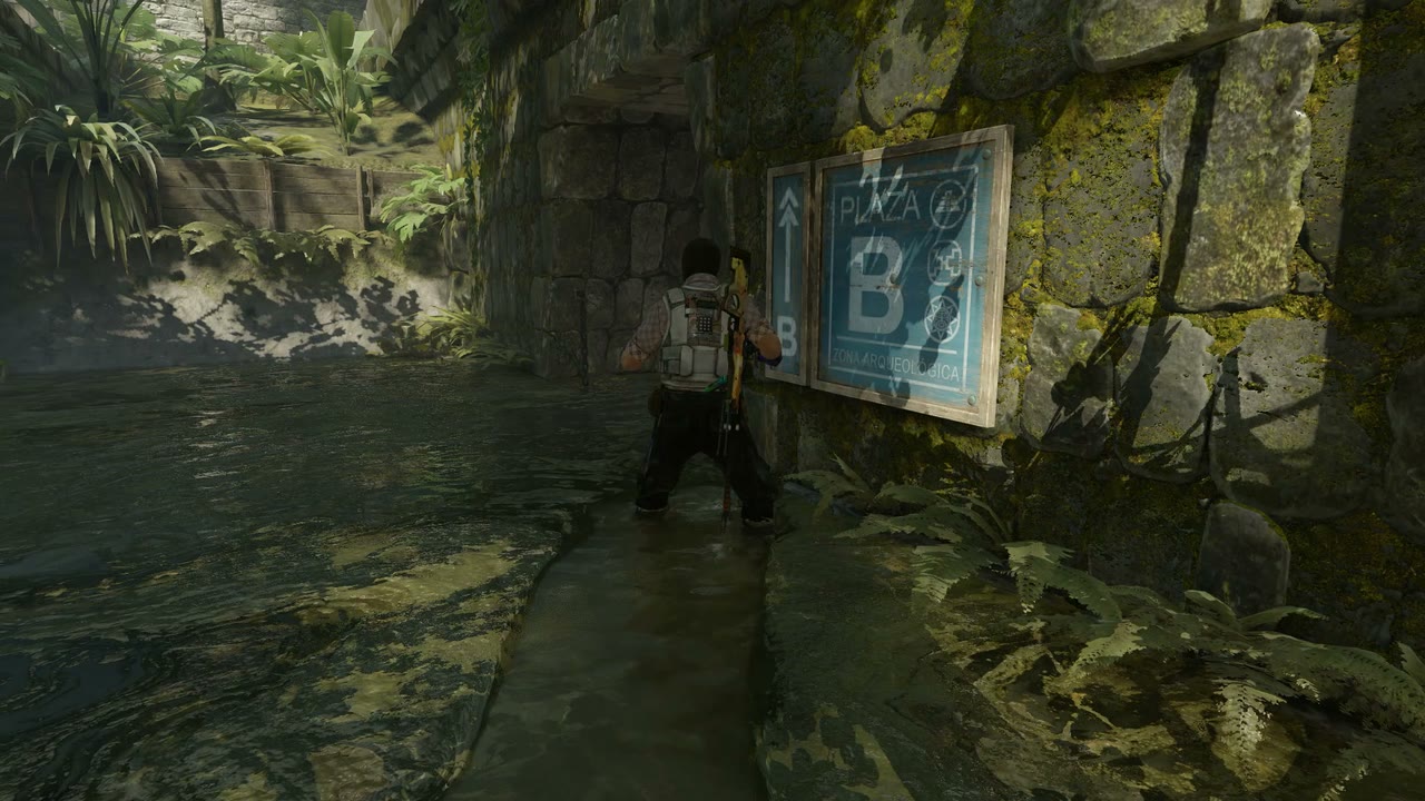 Third-person view of the setup position