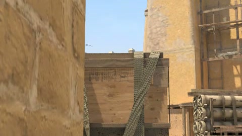 Close-up of the aim point just before the throw