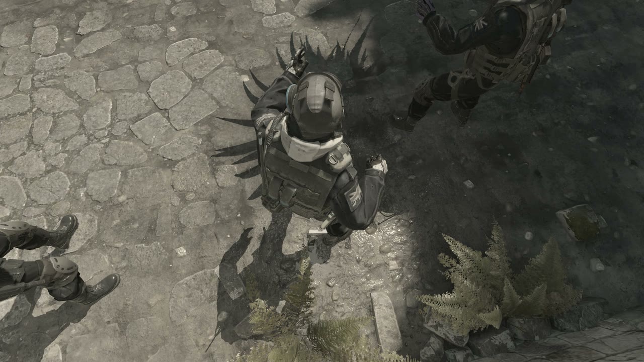 Third-person view of the setup position