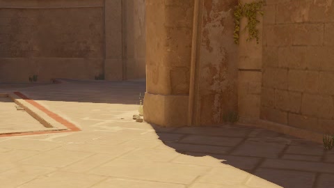 Close-up of the aim point just before the throw