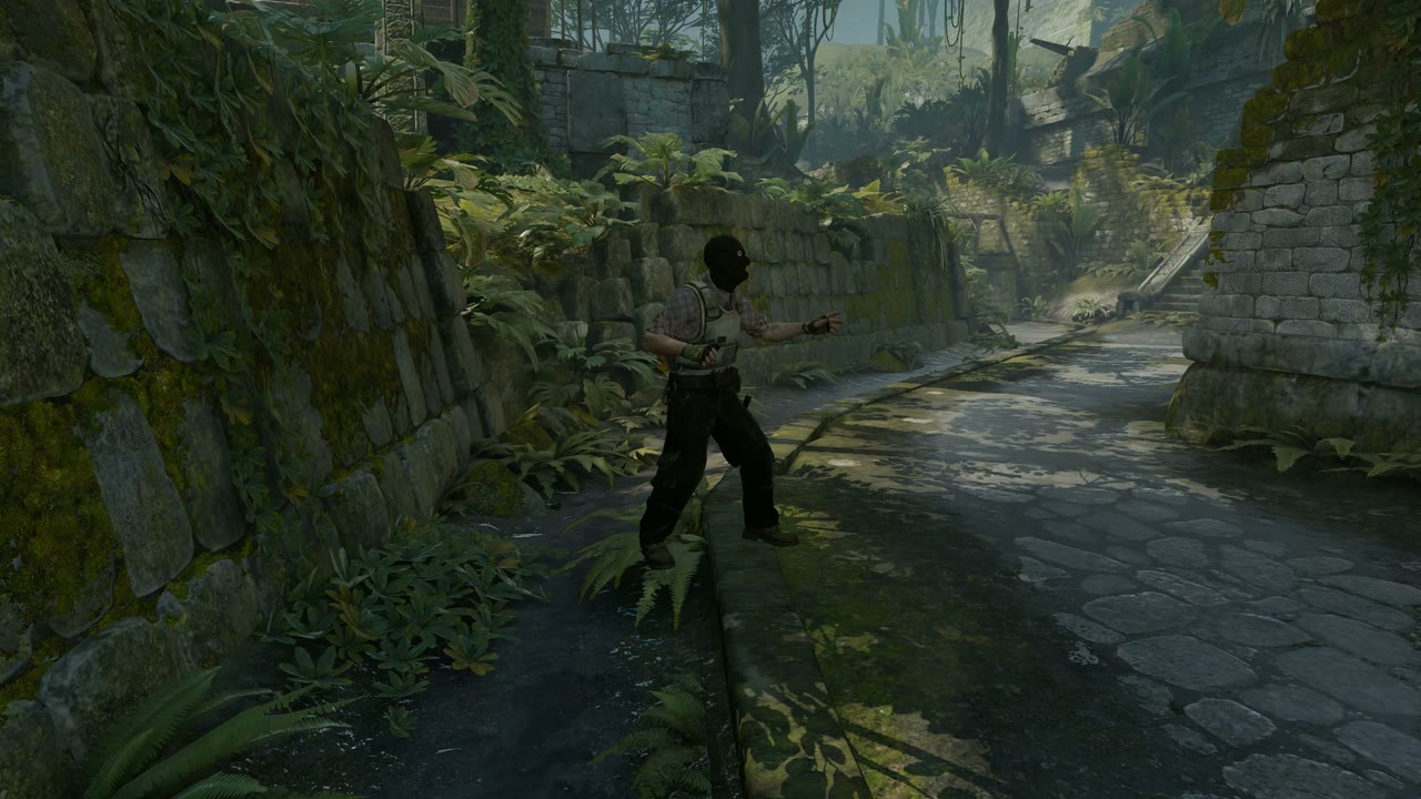 Third-person view of the setup position
