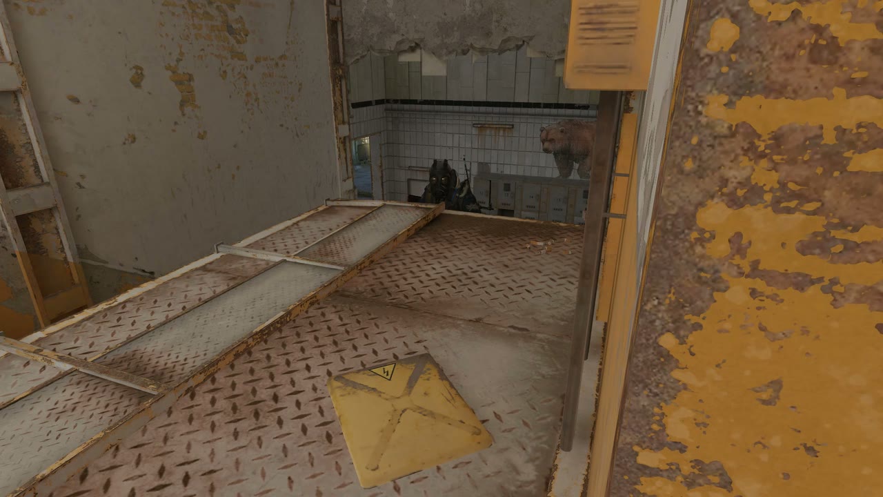 Third-person view of the setup position