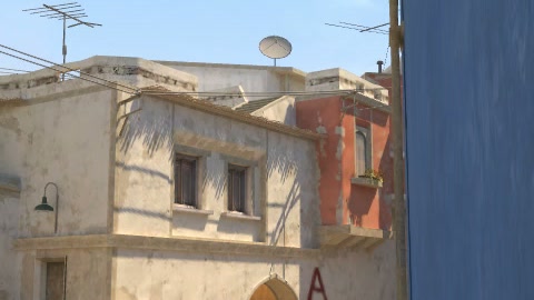 Close-up of the aim point just before the throw