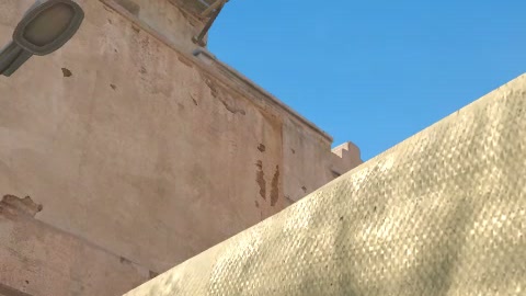 Close-up of the aim point just before the throw