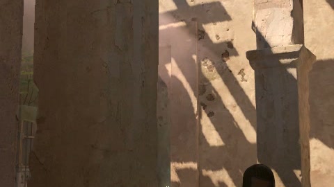 Close-up of the aim point just before the throw