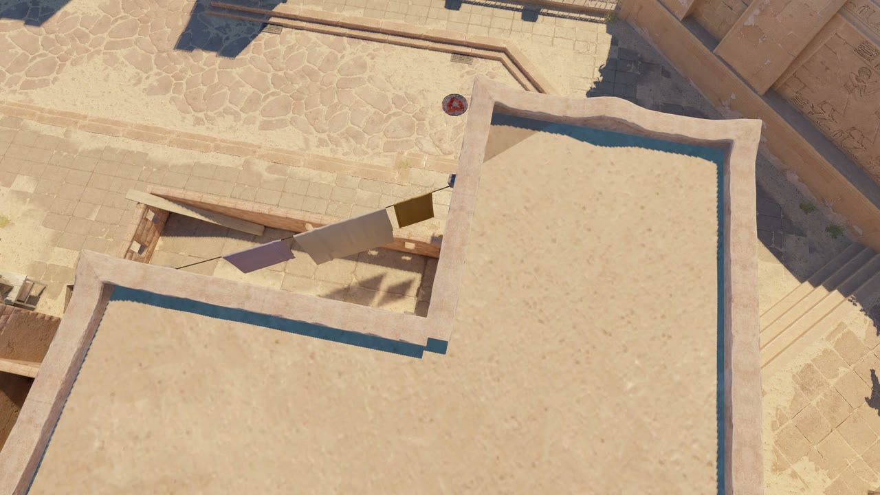 Third-person view of the setup position