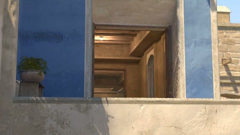 Close-up of the aim point just before the throw