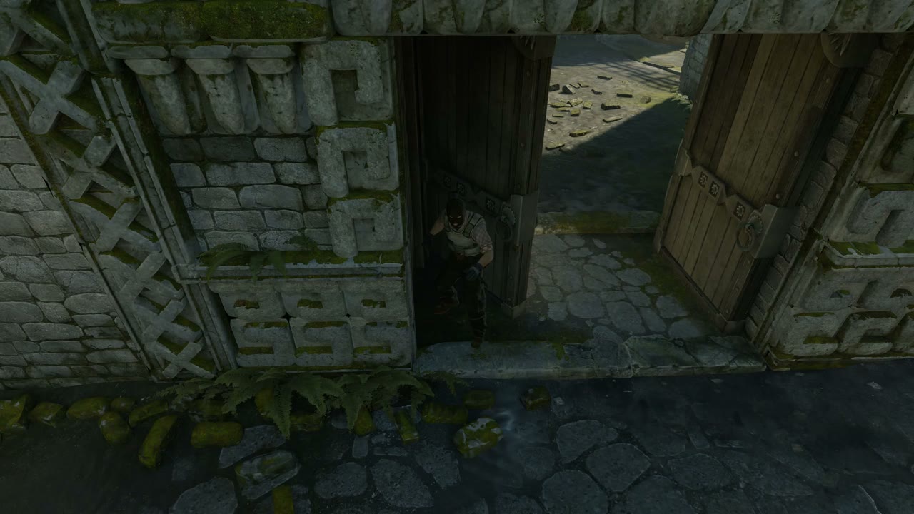 Third-person view of the setup position
