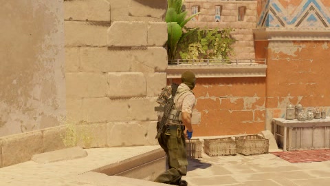 Close-up of the aim point just before the throw