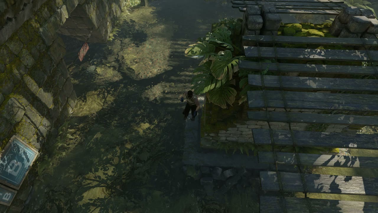 Third-person view of the setup position