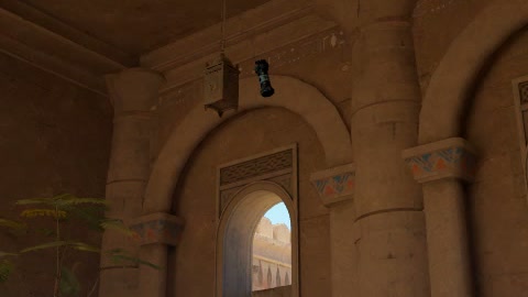 Close-up of the aim point just before the throw