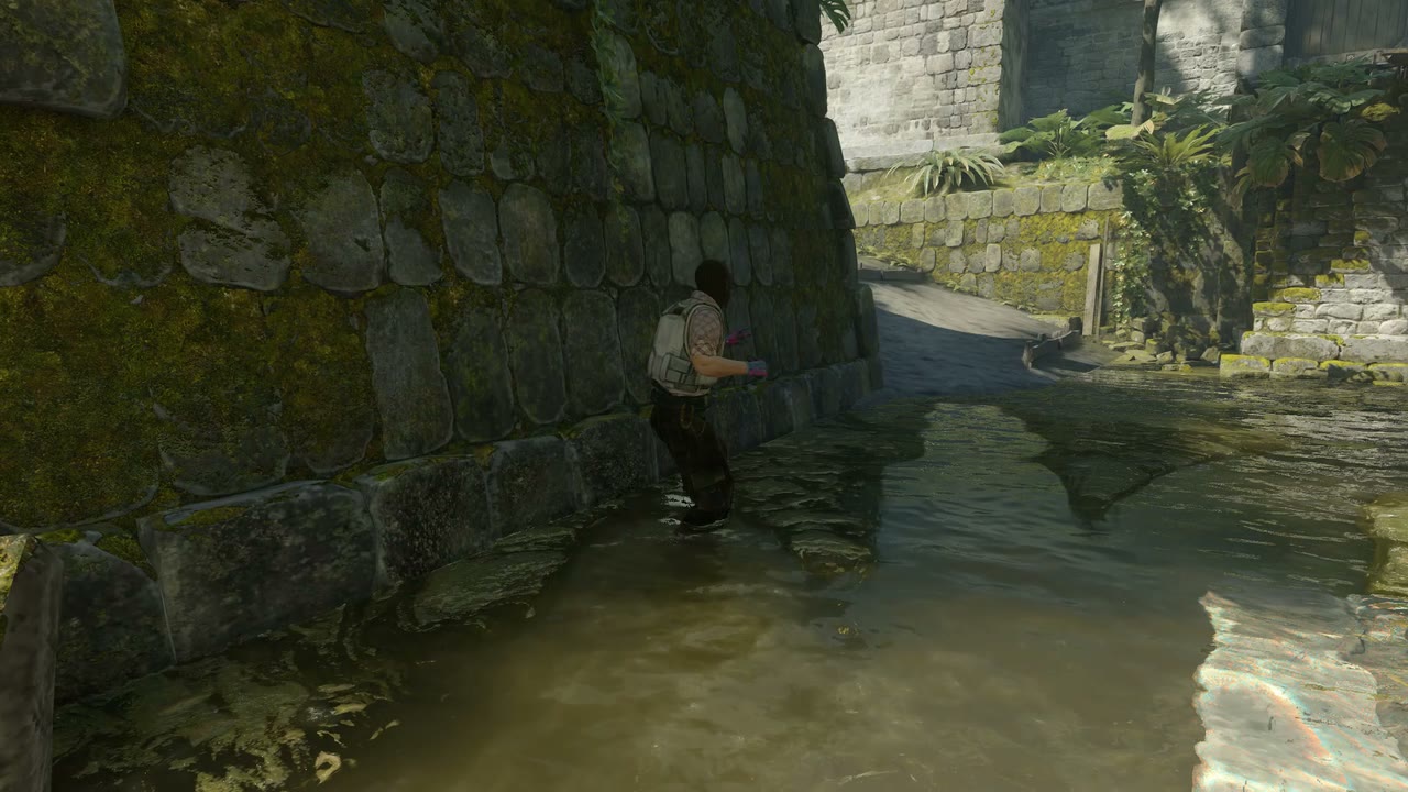 Third-person view of the setup position