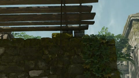 Close-up of the aim point just before the throw