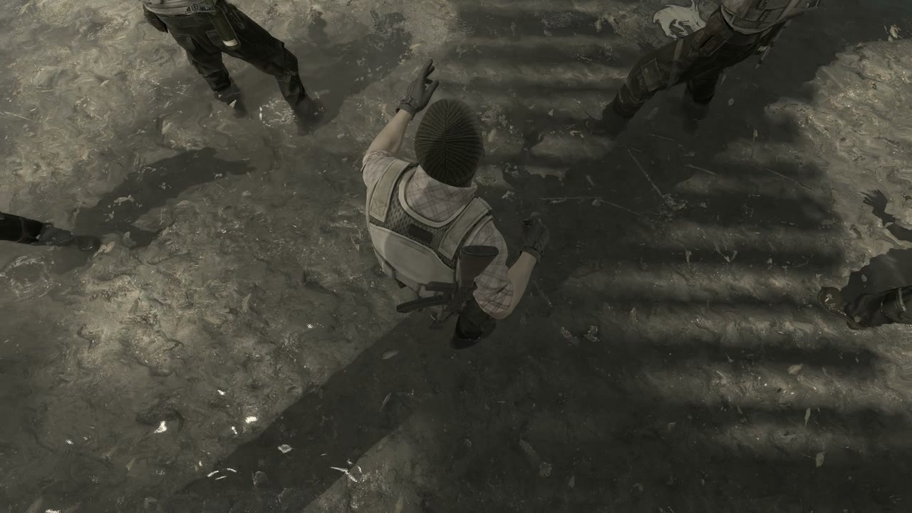 Third-person view of the setup position