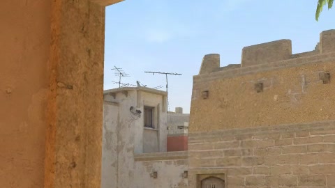 Close-up of the aim point just before the throw