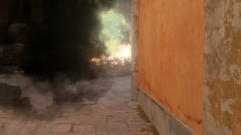 Close-up of the aim point just before the throw