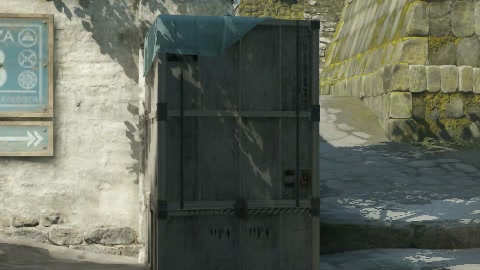 Close-up of the aim point just before the throw