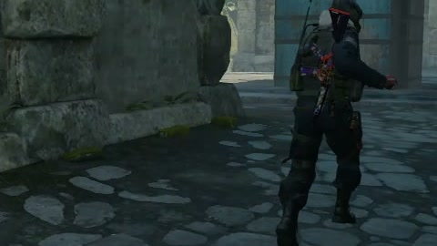 Close-up of the aim point just before the throw