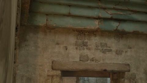 Close-up of the aim point just before the throw