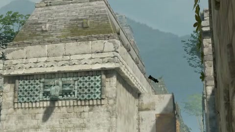 Close-up of the aim point just before the throw
