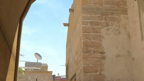 Close-up of the aim point just before the throw
