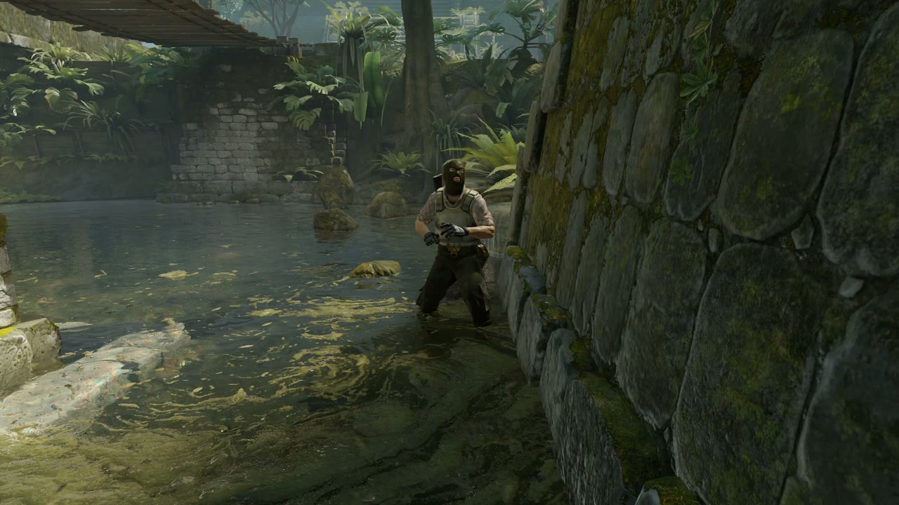 Third-person view of the setup position