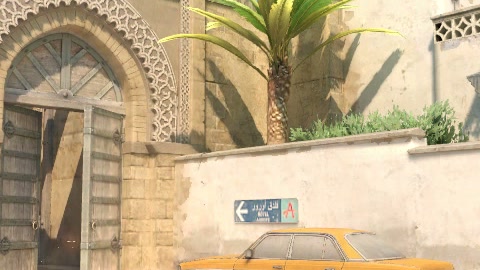 Close-up of the aim point just before the throw