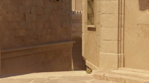 Close-up of the aim point just before the throw