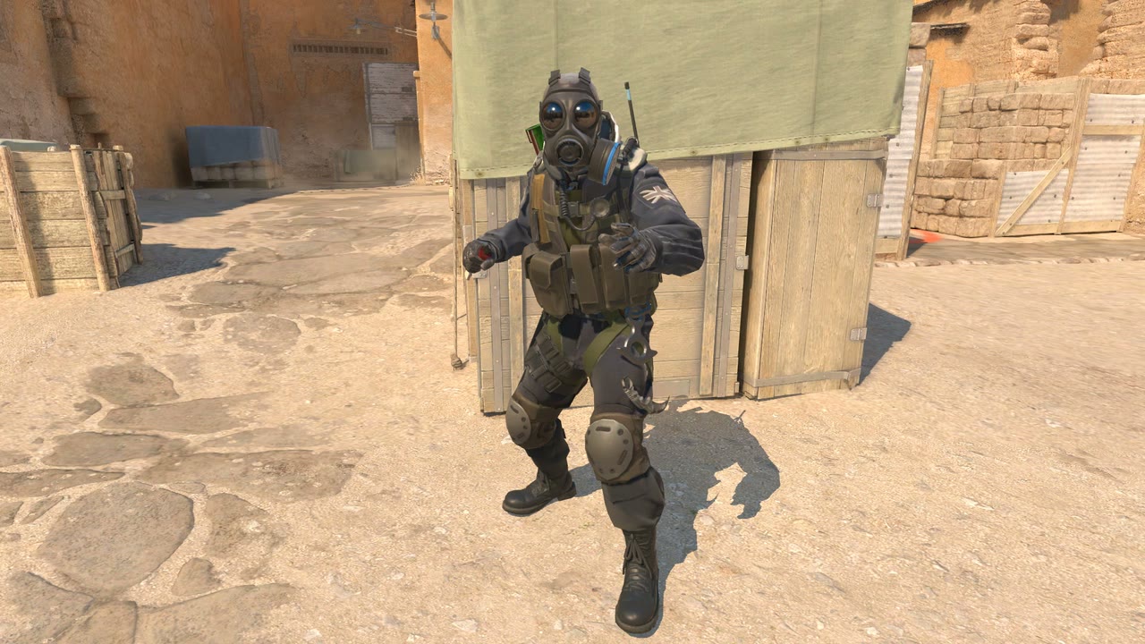 Third-person view of the setup position