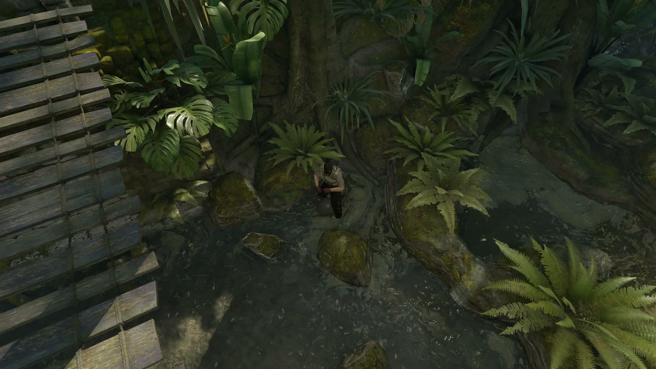Third-person view of the setup position