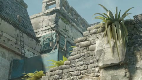 Close-up of the aim point just before the throw