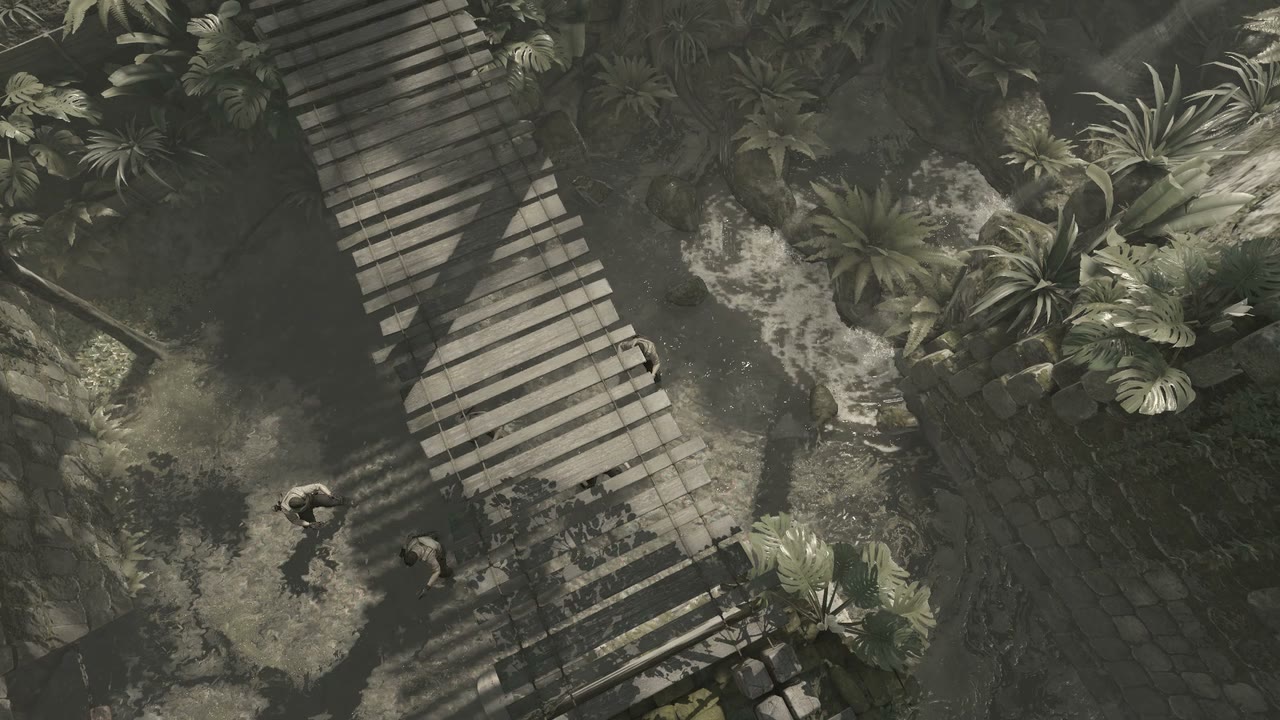Third-person view of the setup position