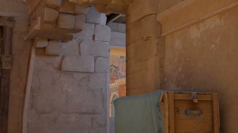 Close-up of the aim point just before the throw
