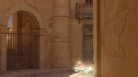 Close-up of the aim point just before the throw
