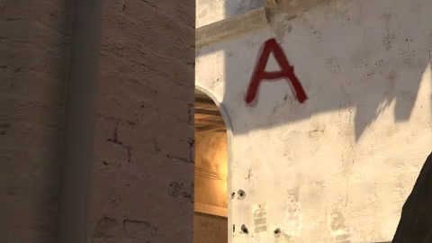 Close-up of the aim point just before the throw
