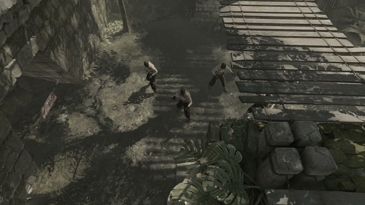 Third-person view of the setup position
