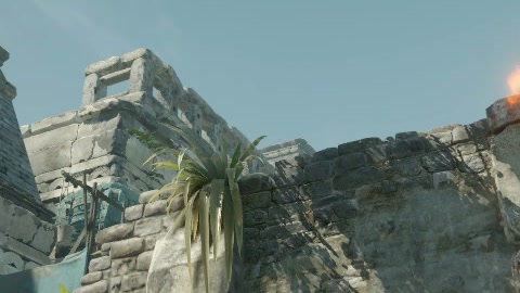 Close-up of the aim point just before the throw