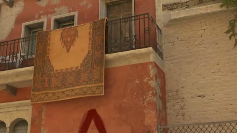 Close-up of the aim point just before the throw